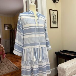 Sweet BINDU fully lined 100% cotton dress Medium NWT